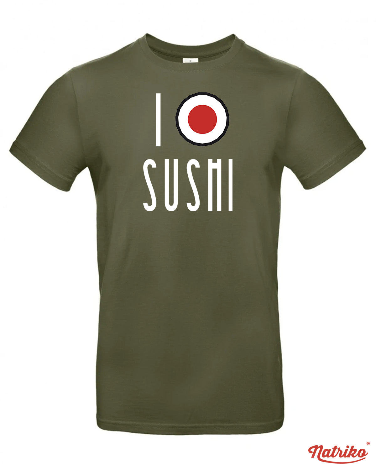 Pánské tričko s potiskem I love sushi