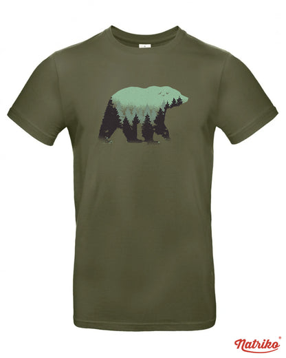 Pánské tričko s potiskem Wild bear