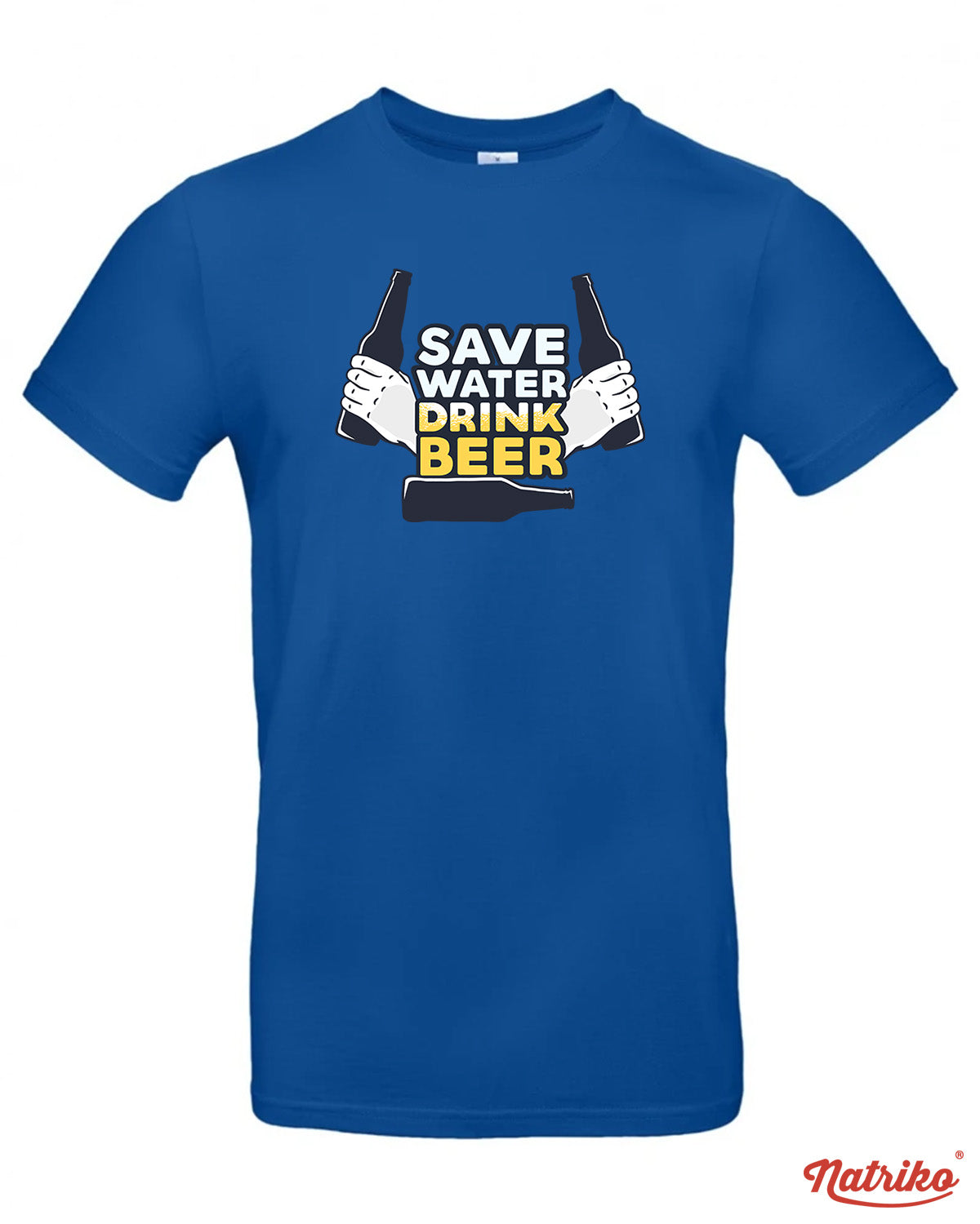 Pánské tričko s potiskem Save water drink beer