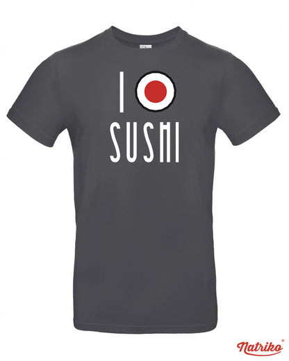 Pánské tričko s potiskem I love sushi