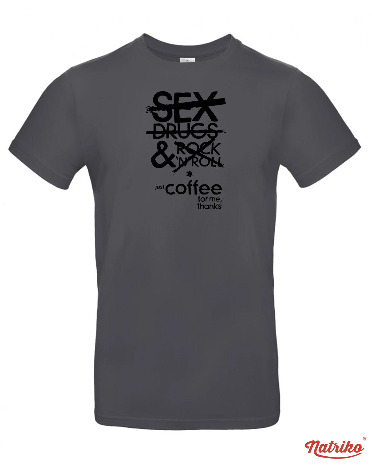 Pánské tričko s potiskem Just coffee