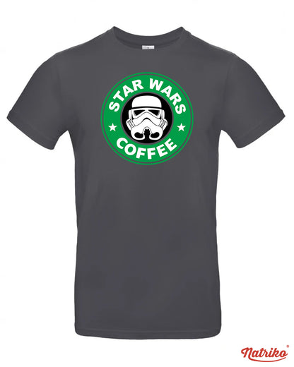 Pánské tričko s potiskem Star wars coffee