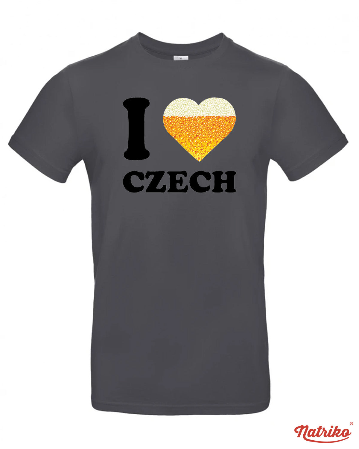 Pánské tričko s potiskem I love Czech