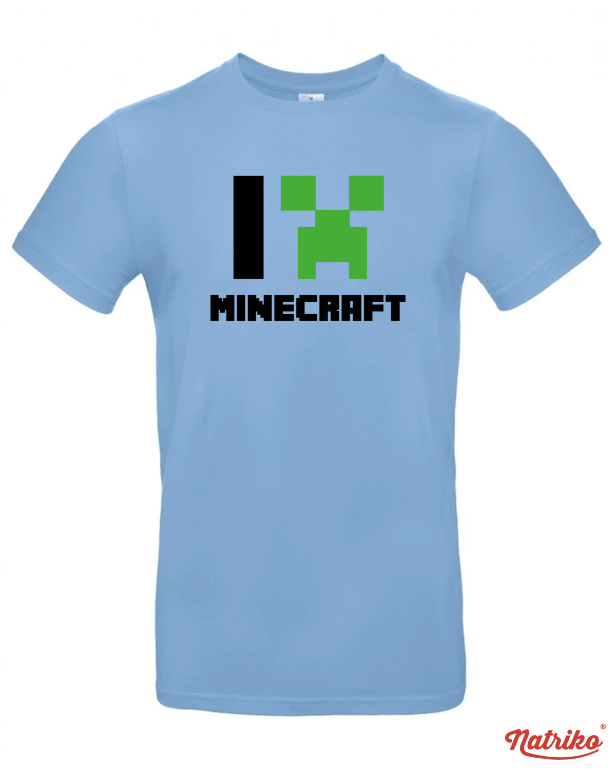 Pánské tričko s potiskem I love Minecraft