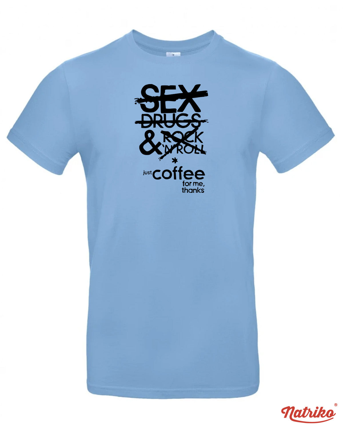 Pánské tričko s potiskem Just coffee