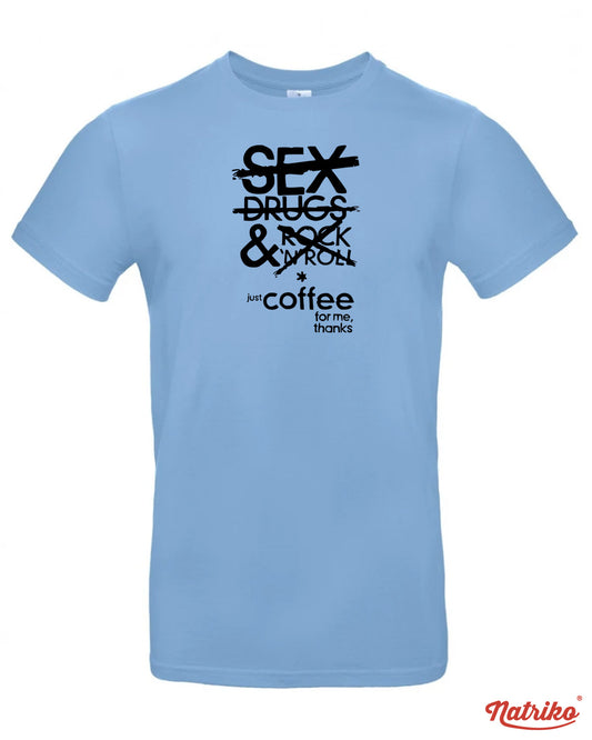 Pánské tričko s potiskem Just coffee