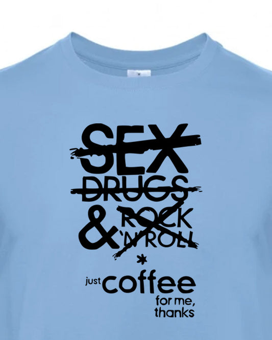 Pánské tričko s potiskem Just coffee