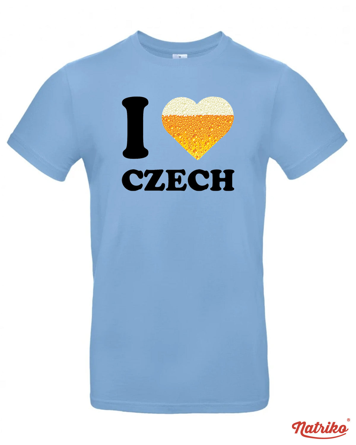 Pánské tričko s potiskem I love Czech
