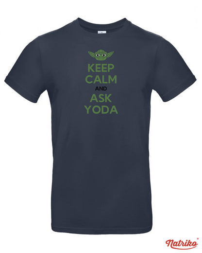 Pánské tričko s potiskem Ask Yoda