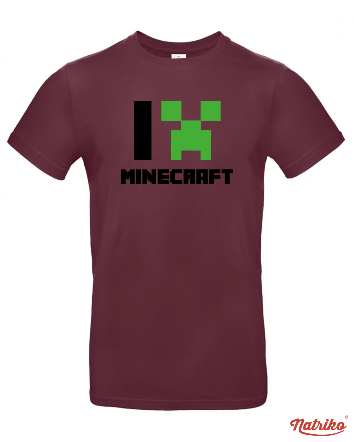 Pánské tričko s potiskem I love Minecraft
