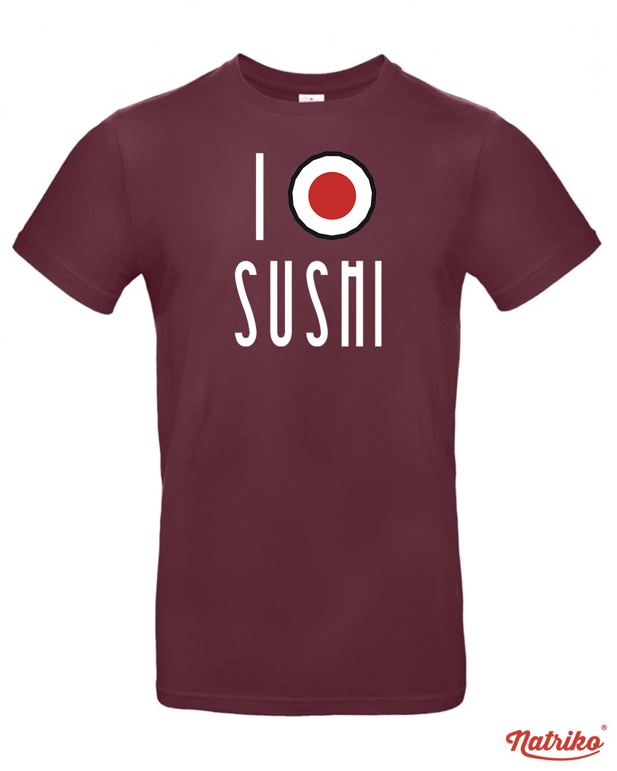 Pánské tričko s potiskem I love sushi