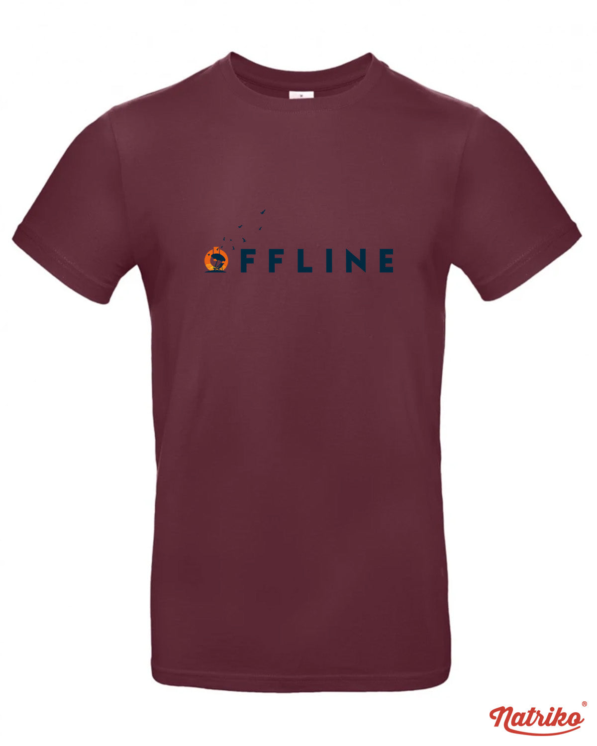 Pánské tričko s potiskem Offline