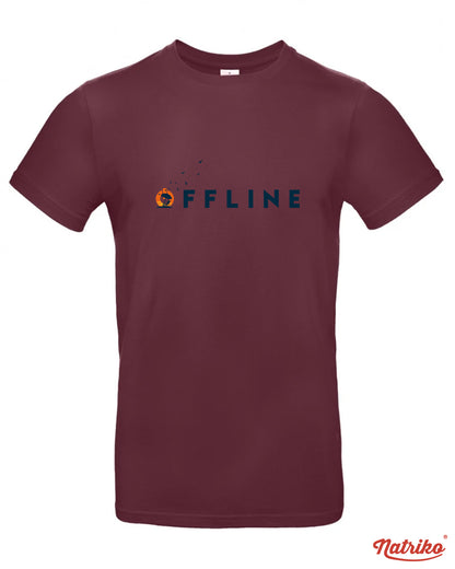 Pánské tričko s potiskem Offline