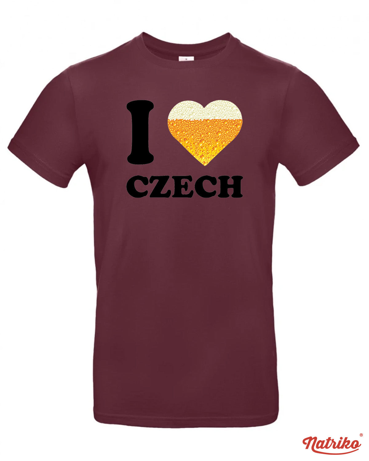 Pánské tričko s potiskem I love Czech