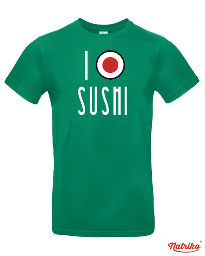 Pánské tričko s potiskem I love sushi