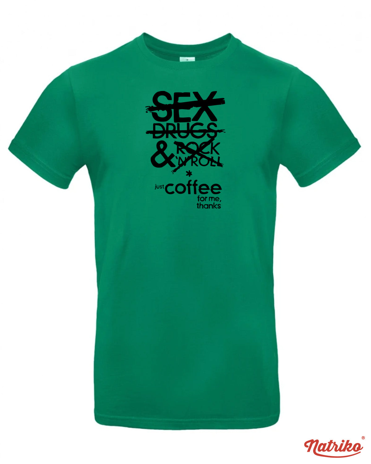 Pánské tričko s potiskem Just coffee