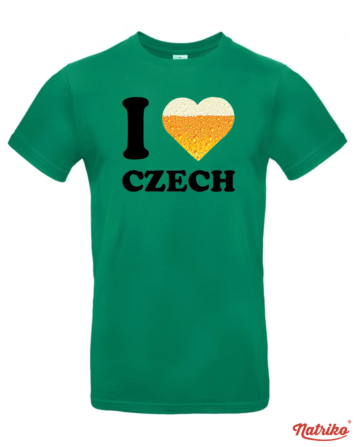 Pánské tričko s potiskem I love Czech