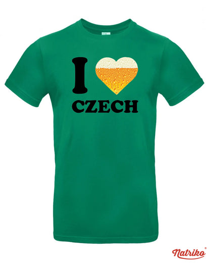Pánské tričko s potiskem I love Czech
