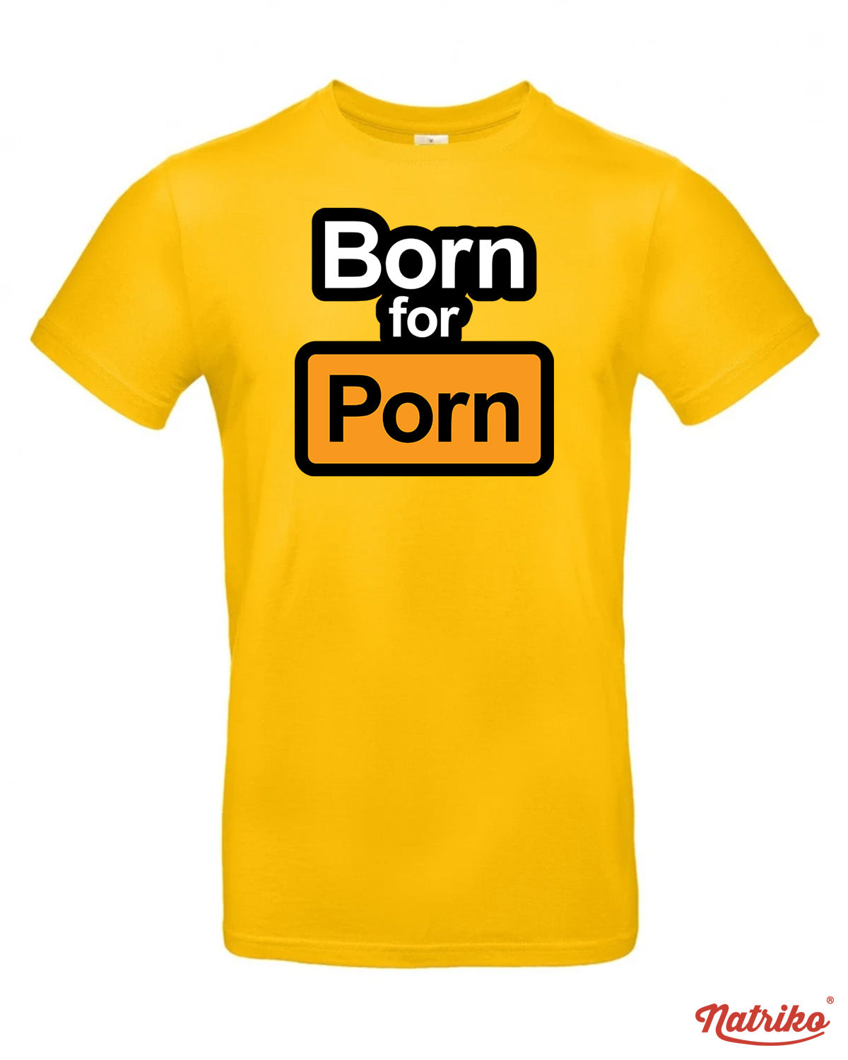 Pánské tričko s potiskem Born for porn