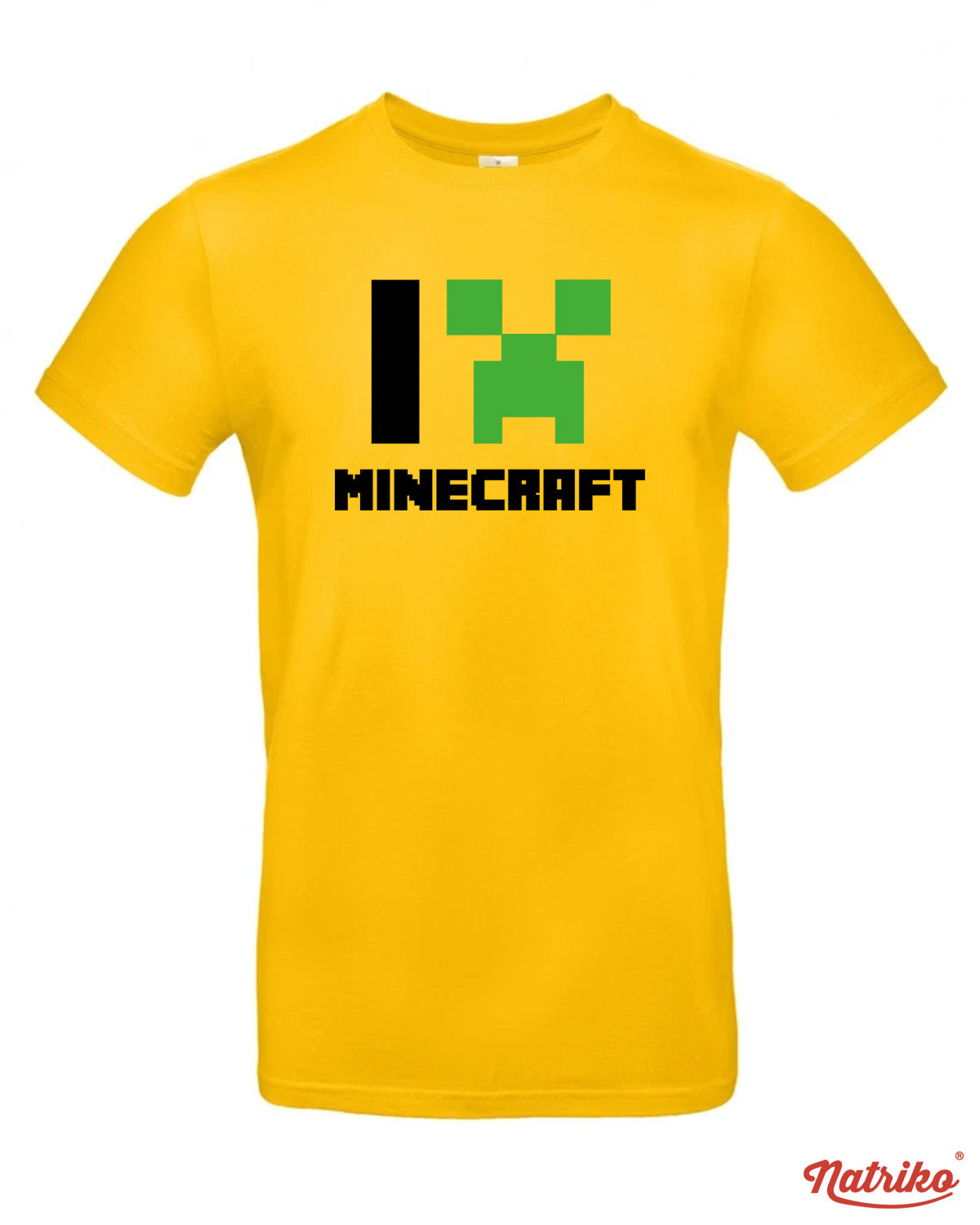 Pánské tričko s potiskem I love Minecraft