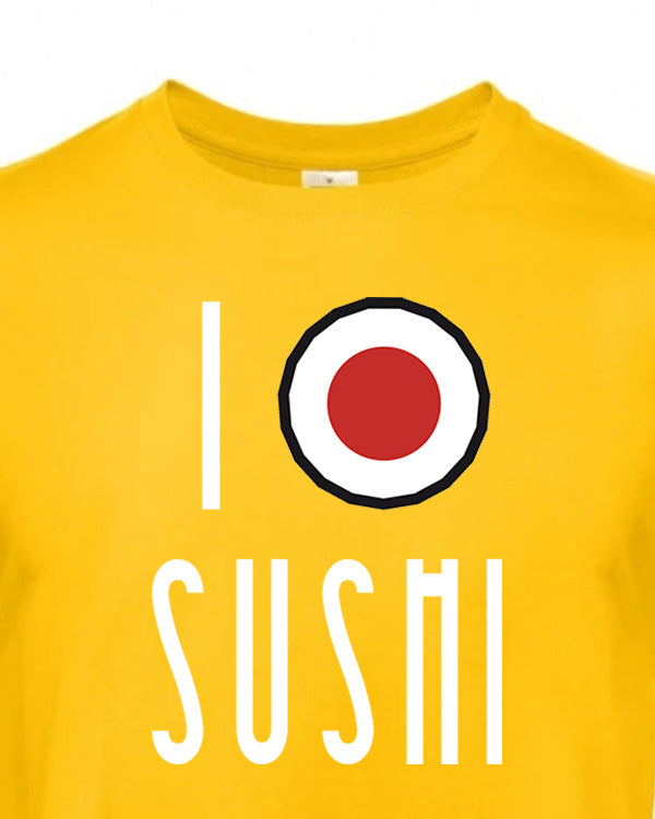 Pánské tričko s potiskem I love sushi