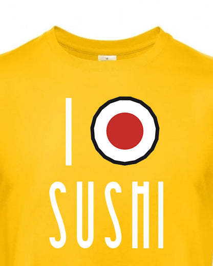 Pánské tričko s potiskem I love sushi
