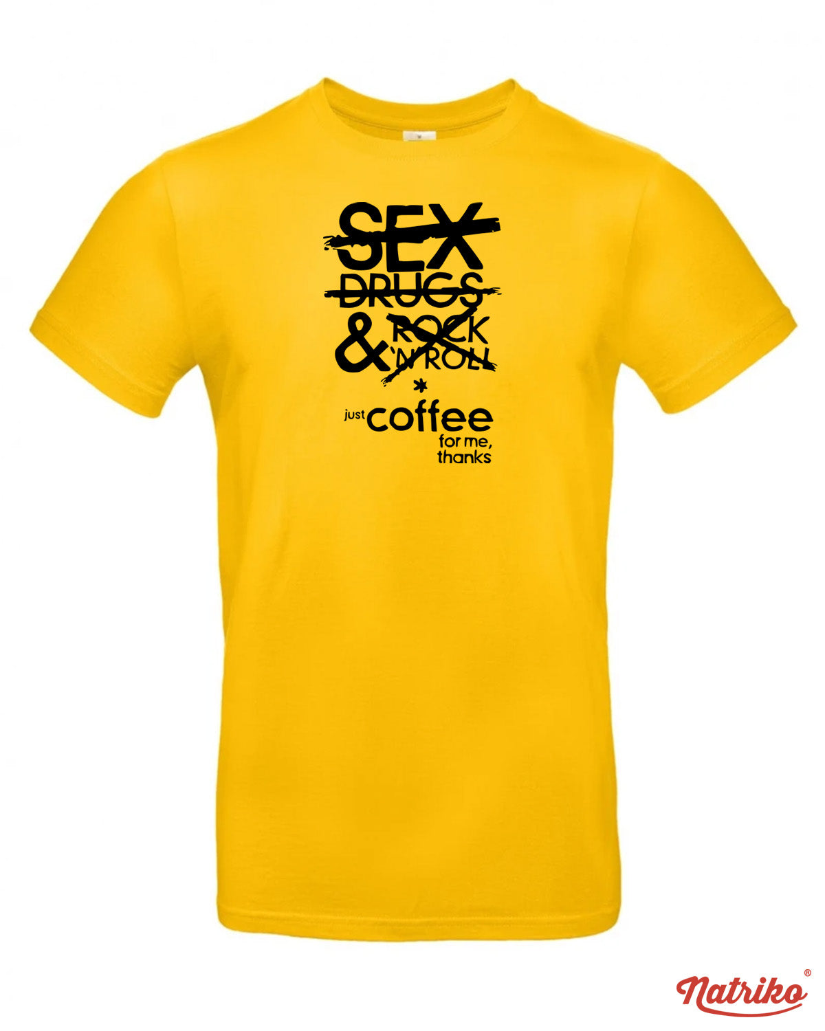 Pánské tričko s potiskem Just coffee