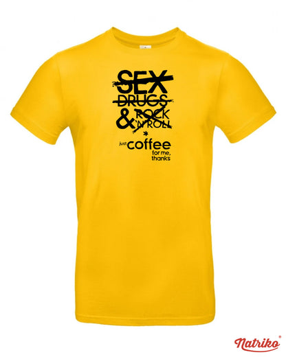 Pánské tričko s potiskem Just coffee