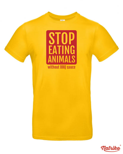 Pánské tričko s potiskem Stop eating animals