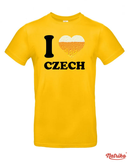 Pánské tričko s potiskem I love Czech